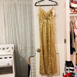 Gold Sequin Gown